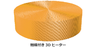 触媒付き3Dヒーター